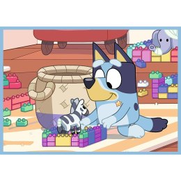 Puzzle 4w1 bluey i świat