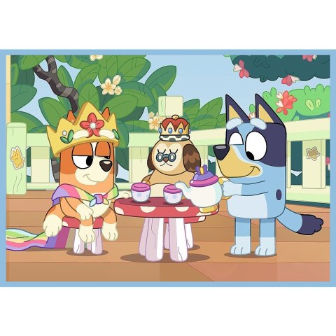Puzzle 4w1 bluey i świat Puzzle 4w1 bluey i świat