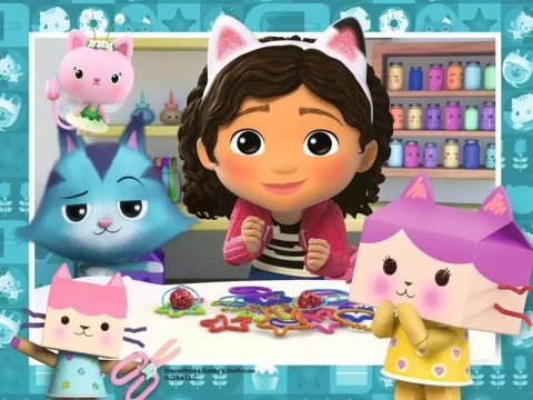 Puzzle 4w1 koci domek gabi 12/16/20/24 elementy Puzzle 4w1 koci domek gabi 12/16/20/24 elementy