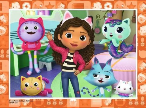Puzzle 4w1 koci domek gabi 12/16/20/24 elementy Puzzle 4w1 koci domek gabi 12/16/20/24 elementy