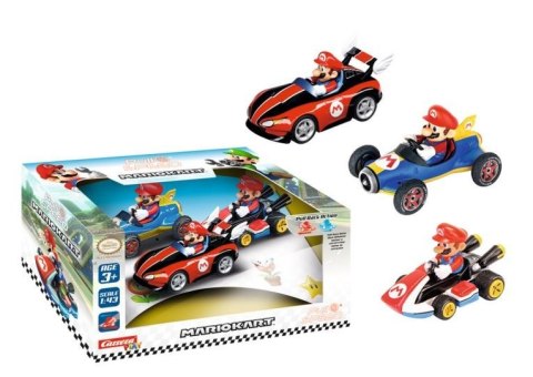Zestaw pojazdów mario kart 3-pak pull&speed Zestaw pojazdów mario kart 3-pak pull&speed