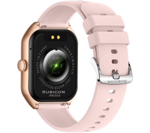 Smartwatch Damski Rubicon RNCF03-5 Różowe złoto + 2 Paski Smartwatch Damski Rubicon RNCF03-5 Różowe złoto + 2 Paski