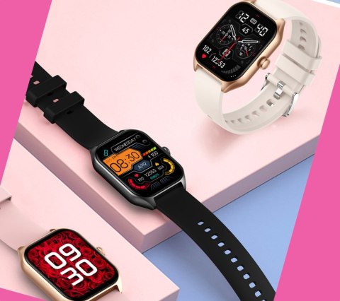 Smartwatch Damski Rubicon RNCF03-5 Różowe złoto + 2 Paski Smartwatch Damski Rubicon RNCF03-5 Różowe złoto + 2 Paski