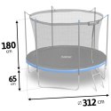 TRAMPOLINA OGRODOWA 10FT/312ĆM Z SIATKĄ WEWNĘ TRZNĄ I DRABINKĄ NEO-SPORT