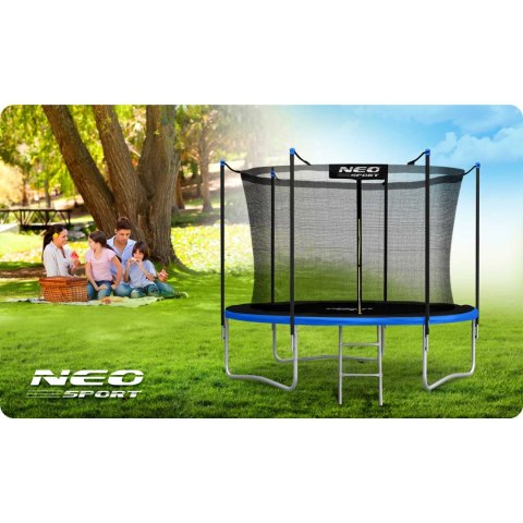 TRAMPOLINA OGRODOWA 10FT/312ĆM Z SIATKĄ WEWNĘ TRZNĄ I DRABINKĄ NEO-SPORT TRAMPOLINA OGRODOWA 10FT/312ĆM Z SIATKĄ WEWNĘ TRZNĄ I DRABINKĄ NEO-SPORT