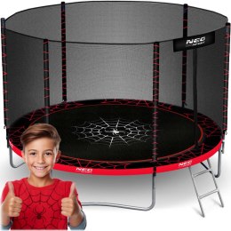 TRAMPOLINA OGRODOWA 10FT/312ĆM Z SIATKĄ ZEWNĘ TRZNĄ I DRABINKĄ NEO-SPORT
