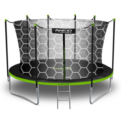 TRAMPOLINA OGRODOWA 12FT/374ĆM Z SIATKĄ WEWNĘ TRZNĄ I DRABINKĄ NEO-SPORT TRAMPOLINA OGRODOWA 12FT/374ĆM Z SIATKĄ WEWNĘ TRZNĄ I DRABINKĄ NEO-SPORT