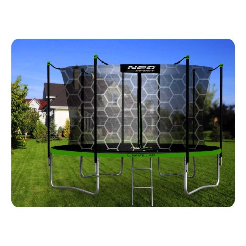 TRAMPOLINA OGRODOWA 12FT/374ĆM Z SIATKĄ WEWNĘ TRZNĄ I DRABINKĄ NEO-SPORT TRAMPOLINA OGRODOWA 12FT/374ĆM Z SIATKĄ WEWNĘ TRZNĄ I DRABINKĄ NEO-SPORT