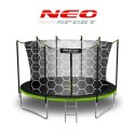 TRAMPOLINA OGRODOWA 12FT/374ĆM Z SIATKĄ WEWNĘ TRZNĄ I DRABINKĄ NEO-SPORT