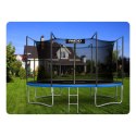 TRAMPOLINA OGRODOWA 12FT/374ĆM Z SIATKĄ WEWNĘ TRZNĄ I DRABINKĄ NEO-SPORT
