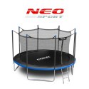 TRAMPOLINA OGRODOWA 12FT/374ĆM Z SIATKĄ WEWNĘ TRZNĄ I DRABINKĄ NEO-SPORT