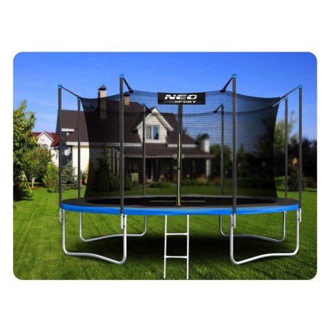 TRAMPOLINA OGRODOWA 13FT/404ĆM Z SIATKĄ WEWNĘ TRZNĄ I DRABINKĄ NEO-SPORT TRAMPOLINA OGRODOWA 13FT/404ĆM Z SIATKĄ WEWNĘ TRZNĄ I DRABINKĄ NEO-SPORT