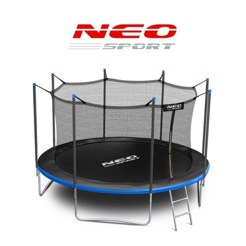 TRAMPOLINA OGRODOWA 13FT/404ĆM Z SIATKĄ WEWNĘ TRZNĄ I DRABINKĄ NEO-SPORT TRAMPOLINA OGRODOWA 13FT/404ĆM Z SIATKĄ WEWNĘ TRZNĄ I DRABINKĄ NEO-SPORT