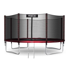 TRAMPOLINA OGRODOWA 13FT/404ĆM Z SIATKĄ ZEWNĘ TRZNĄ I DRABINKĄ NEO-SPORT
