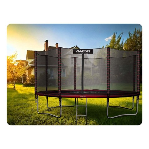 TRAMPOLINA OGRODOWA 13FT/404ĆM Z SIATKĄ ZEWNĘ TRZNĄ I DRABINKĄ NEO-SPORT TRAMPOLINA OGRODOWA 13FT/404ĆM Z SIATKĄ ZEWNĘ TRZNĄ I DRABINKĄ NEO-SPORT