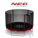 TRAMPOLINA OGRODOWA 6FT/183ĆM Z SIATKĄ ZEWNĘ TRZNĄ I DRABINKĄ NEO-SPORT