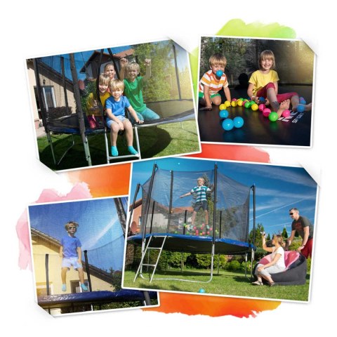 TRAMPOLINA OGRODOWA 8FT/252ĆM Z SIATKĄ WEWNĘ TRZNĄ I DRABINKĄ NEO-SPORT TRAMPOLINA OGRODOWA 8FT/252ĆM Z SIATKĄ WEWNĘ TRZNĄ I DRABINKĄ NEO-SPORT