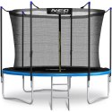 TRAMPOLINA OGRODOWA 8FT/252ĆM Z SIATKĄ WEWNĘ TRZNĄ I DRABINKĄ NEO-SPORT