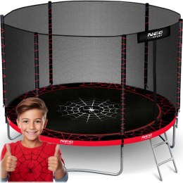 TRAMPOLINA OGRODOWA 8FT/252ĆM Z SIATKĄ ZEWNĘ TRZNĄ I DRABINKĄ NEO-SPORT