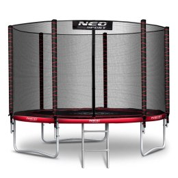 TRAMPOLINA OGRODOWA 8FT/252ĆM Z SIATKĄ ZEWNĘ TRZNĄ I DRABINKĄ NEO-SPORT