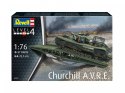 Model plastikowy churchill a.v.r.e 1/76