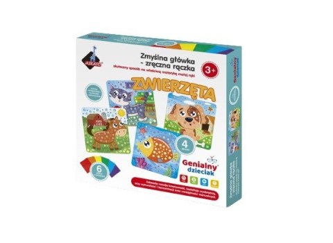 Wyklejanka genialny dzieciak zręczna rączka - zwierzęta Wyklejanka genialny dzieciak zręczna rączka - zwierzęta