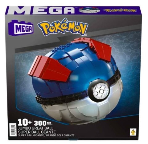 Zestaw konstrukcyjny mega construx duży great ball pokemon Zestaw konstrukcyjny mega construx duży great ball pokemon