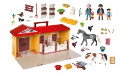 Zestaw z figurkami country 71393 nowa przenośna stajnia