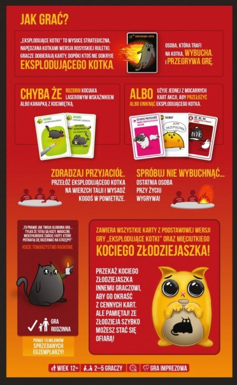 Gra eksplodujące kotki koci złodziejaszek Gra eksplodujące kotki koci złodziejaszek