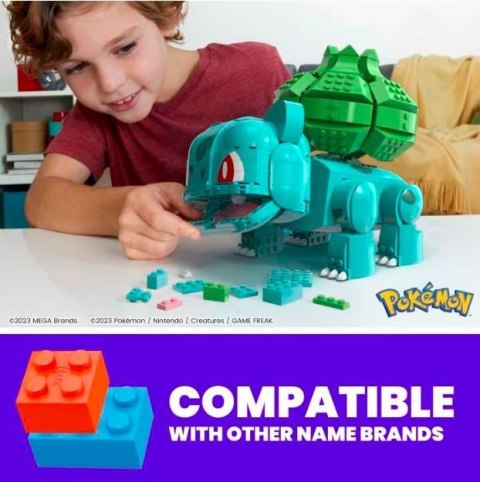 Klocki mega pokemon duży bulbasaur Klocki mega pokemon duży bulbasaur