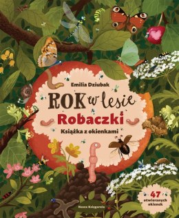 Książeczka rok w lesie. robaczki