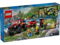 Klocki city 60412 terenowy wóz strażacki z łodzią ratunkową