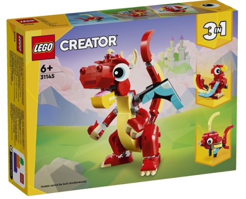 Klocki creator 31145 czerwony smok Klocki creator 31145 czerwony smok