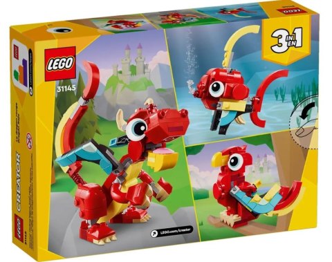 Klocki creator 31145 czerwony smok Klocki creator 31145 czerwony smok