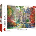 Puzzle 1500 elementów jesienny dworek