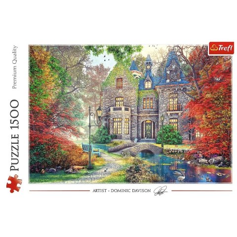 Puzzle 1500 elementów jesienny dworek Puzzle 1500 elementów jesienny dworek