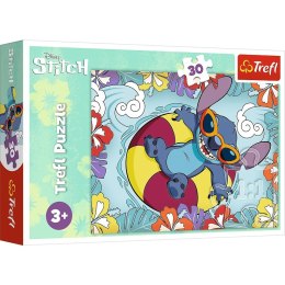 Puzzle 30 elementów lilo i stitch na wakacjach