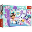 Puzzle 60 elementów gabby na basenie koci domek gabi