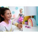 Lalka barbie fashionistas top w biało-czarne paski
