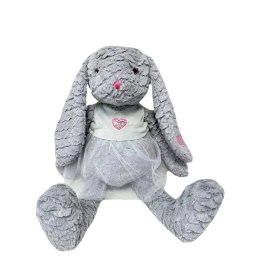 Maskotka króliczka rózia 32 cm szara