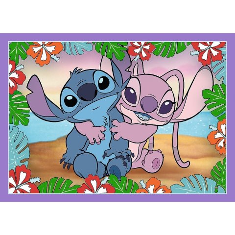 Puzzle 4w1 szalony dzień lilo i stitch Puzzle 4w1 szalony dzień lilo i stitch