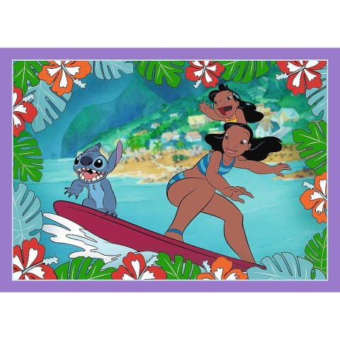 Puzzle 4w1 szalony dzień lilo i stitch Puzzle 4w1 szalony dzień lilo i stitch
