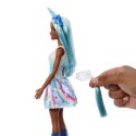 Lalka barbie jednorożec, niebieski strój