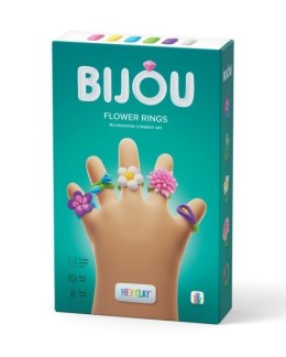 Masa plastyczna hey clay bijou flower rings