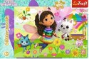 Puzzle 100 elementów glitter brokatowa gabi gabby's dollhouse