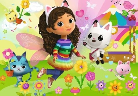 Puzzle 100 elementów glitter brokatowa gabi gabby's dollhouse Puzzle 100 elementów glitter brokatowa gabi gabby's dollhouse
