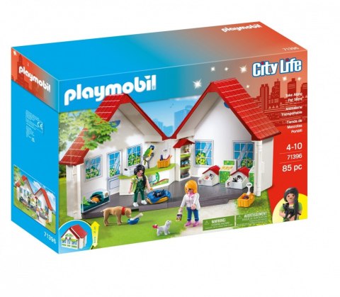 Zestaw z figurkami city life 71396 przenośny sklep zoologiczny Zestaw z figurkami city life 71396 przenośny sklep zoologiczny