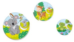 Gra logiczna montessori - okrągłe puzzle