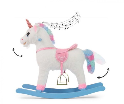 Koń na biegunach Łatek unicorn Koń na biegunach Łatek unicorn