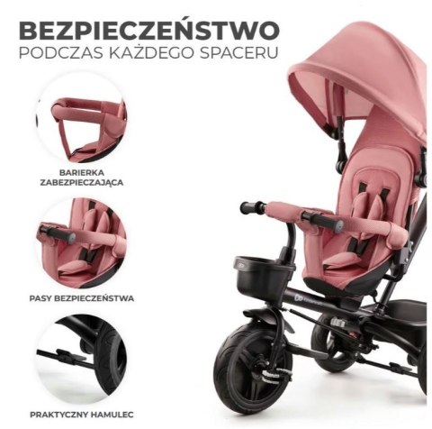 Rowerek trójkołowy aveo rose pink Rowerek trójkołowy aveo rose pink